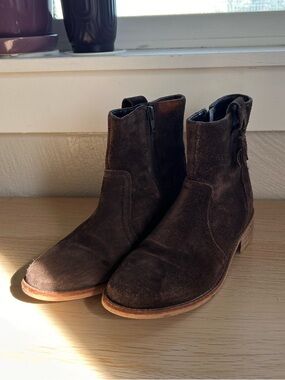 Crevo Brown Suede Ankle Boot